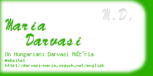 maria darvasi business card